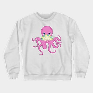 Octopus Hand fan Crewneck Sweatshirt